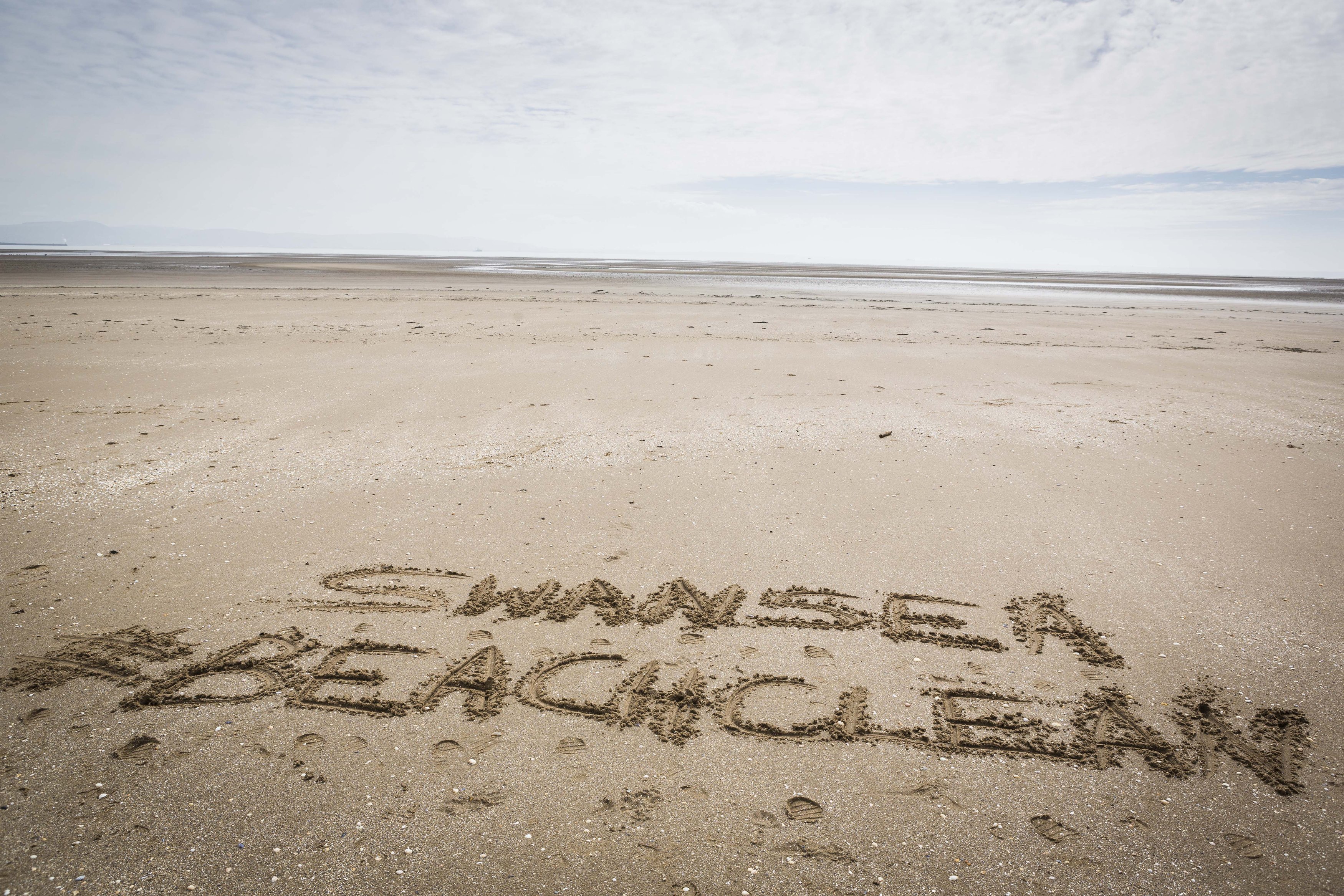 The Marks and Spencer Big Beach Clean Up in Swansea Bay.